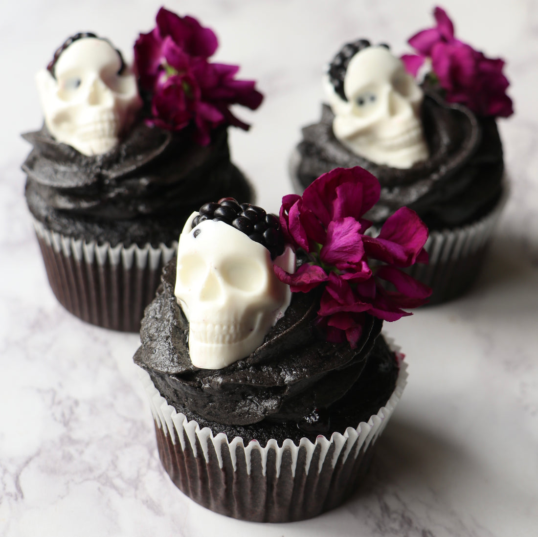 Gothic Cupcakes- Chocolate Blueberry